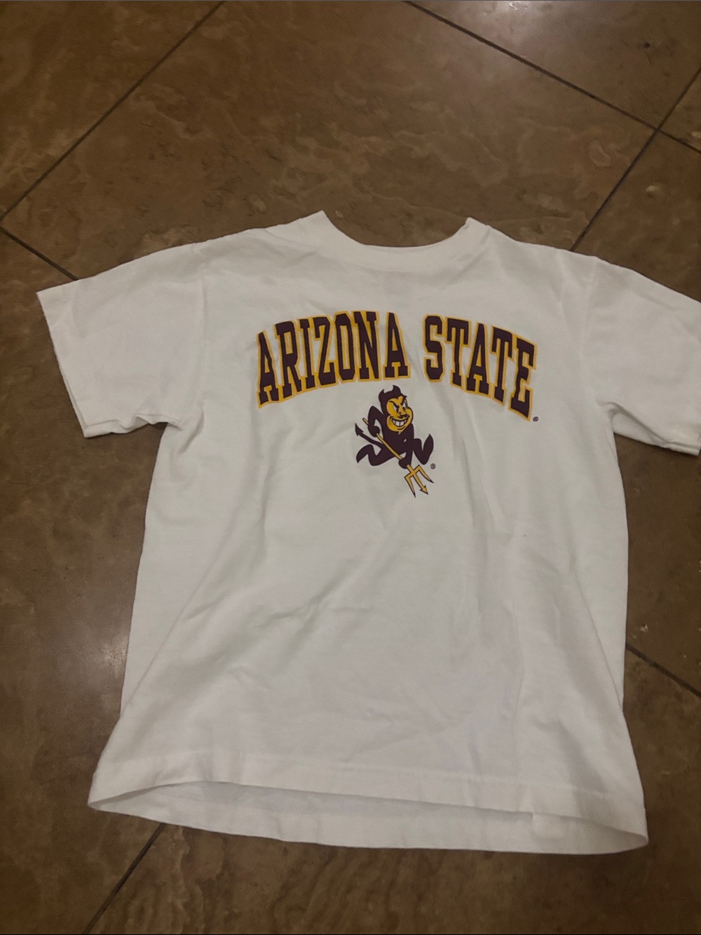 Arizona State Sun Devils Kids White Graphic Tee